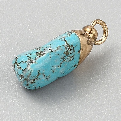 Synthetic Turquoise Pendants G-WH0003-09F-1