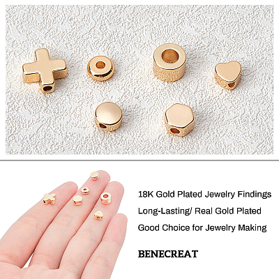 Brass Beads KK-BC0005-38G-1