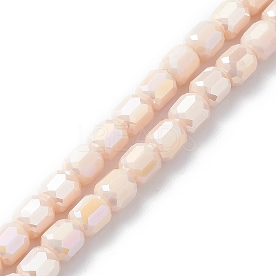 Electroplate Glass Beads Strands EGLA-K015-08B-1