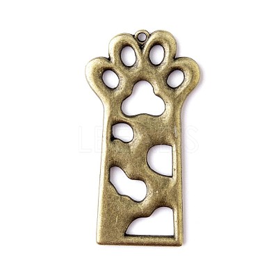 Open Back Bezel Pendants PALLOY-TAC0010-08AB-1