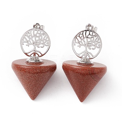 Natural & Synthetic Gemstone Pendants G-E150-04P-1