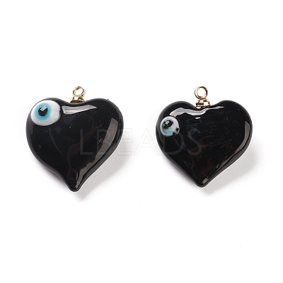 Handmade Evil Eye Lampwork Pendants LAMP-M015-03-1