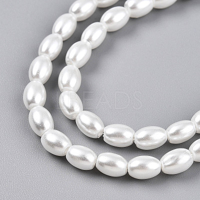 Baking Paint Pearlized Glass Pearl Bead Strands X-HY-T002-01C-01-1