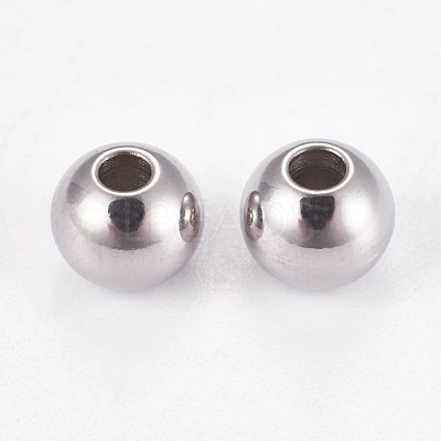 Tarnish Resistant 202 Stainless Steel Rondelle Spacer Beads STAS-F094-06A-P-1