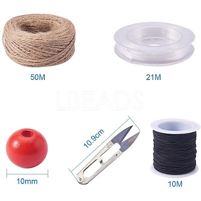 Diy Jewelry Wood Beads DIY-PH0018-20-1