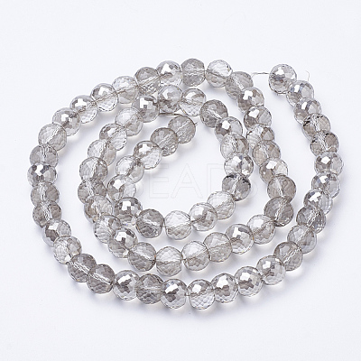 Electroplat Glass Beads Strands X-EGLA-Q092-8mm-A05-1