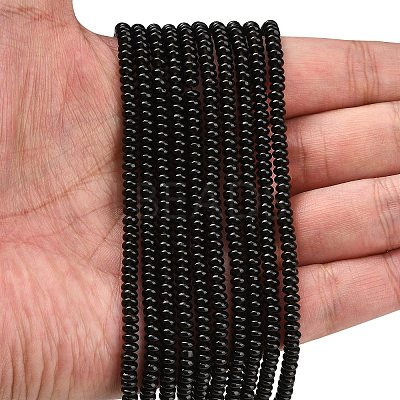 Natural Ice Obsidian Beads Strands G-L635-A11-4x2mm-02-1