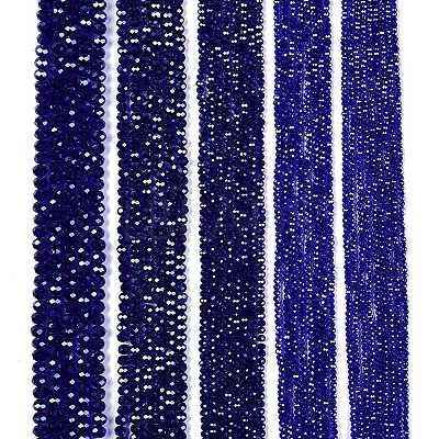 Electroplate Glass Beads Strands EGLA-A044-T2mm-A06-1