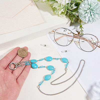 Acrylic Oval Beads Eyeglass Chains AJEW-CN0006-71A-1