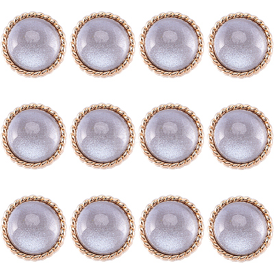 12Pcs ABS Plastic Shank Buttons BUTT-GF0003-47C-1