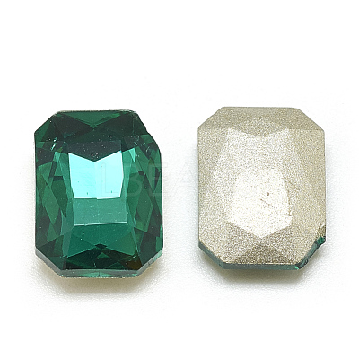 Pointed Back Glass Rhinestone Cabochons RGLA-T079-13x18mm-15-1