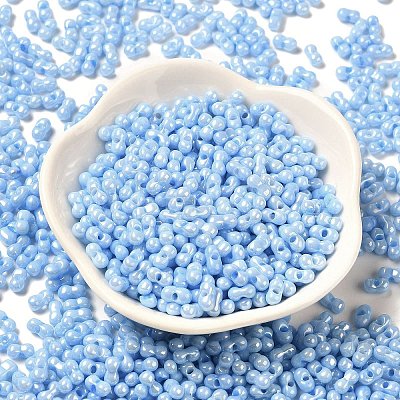 Opaque Colours Luster Glass Seed Beads X1-SEED-B001-01A-07-1