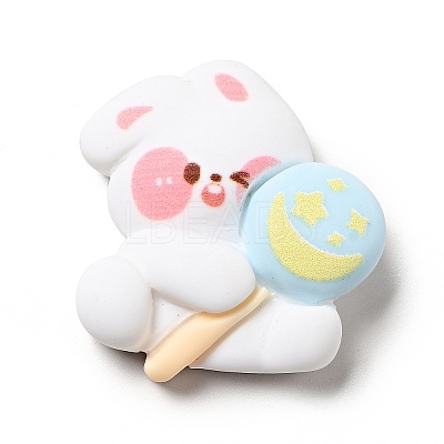 Lovely Animal Opaque Resin Cabochons RESI-B012-01A-1