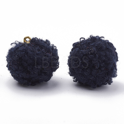 Handmade Cloth Fabric Covered Pendants WOVE-N006-16B-1
