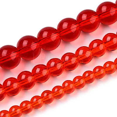Transparent Glass Beads Strands X-GLAA-T032-T8mm-09-1