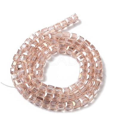 Electroplate Glass Beads Strands EGLA-R030-4x4mm-28-1