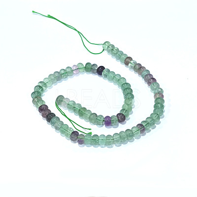 Natural Colorful Fluorite Beads Strands G-D481-19B-1