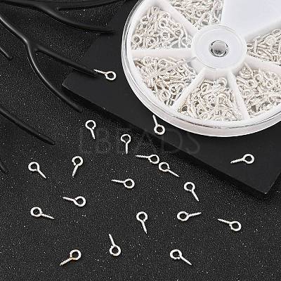 300Pcs Iron Screw Eye Pin Peg Bails IFIN-YW0001-64-1