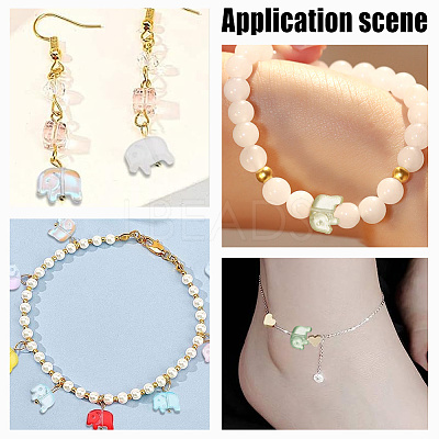 120Pcs 10 Colors Transparent Glass Beads GLAA-DC0001-36-1
