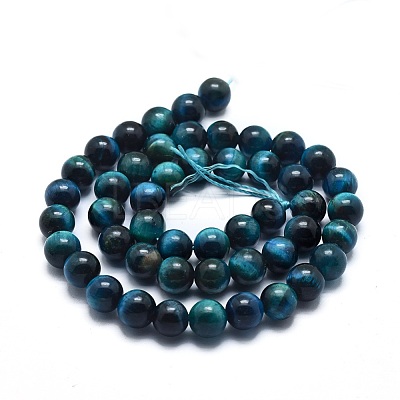 Natural Tiger Eye Bead Strands G-I224-02-8mm-1