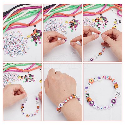DIY Halloween Theme Jewelry Making Finding Kit DIY-AR0003-47-1