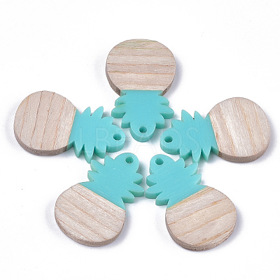 Resin & Wood Pendants X-RESI-S358-45A-1