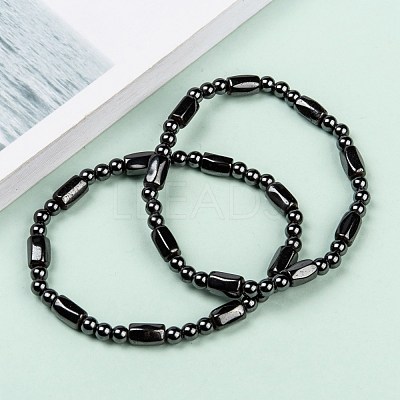 Magnetic Hematite Bracelets BJEW-Q005-1