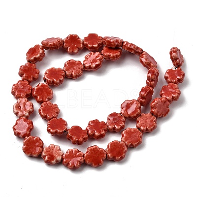 Handmade Porcelain Beads Strands PORC-K010-05A-1