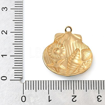 304 Stainless Steel Enamel Pendants STAS-P404-06G-1