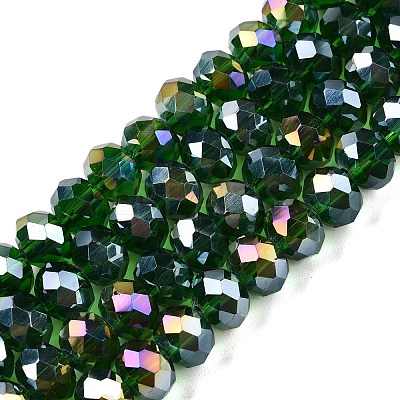 Electroplate Glass Beads Strands EGLA-A044-T8mm-B24-1