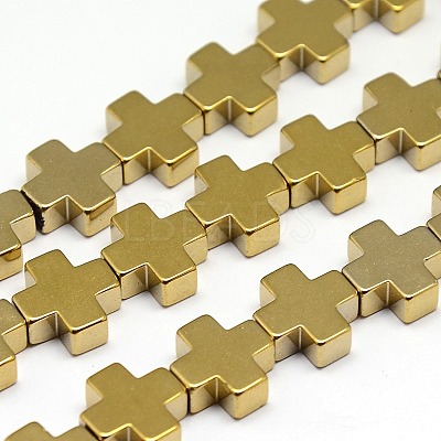 Electroplate Non-magnetic Synthetic Hematite Beads Strands G-I096-01-1