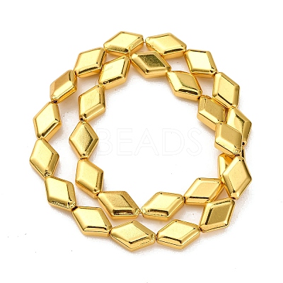 Electroplate Glass Beads Strands EGLA-H109-11F-1