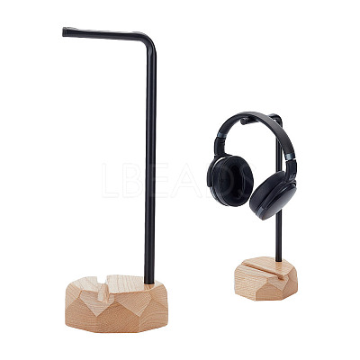 Wood Headset Display Stands Holder AJEW-WH0471-109A-1