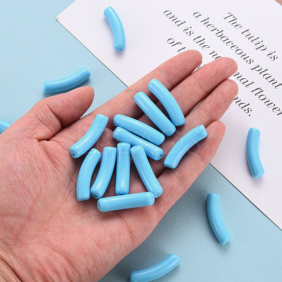 Opaque Acrylic Beads X-MACR-S372-002B-S012-1