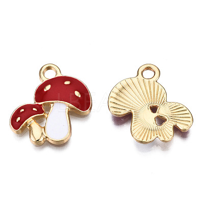 Alloy Enamel Pendants X-ENAM-T009-46E-RS-1