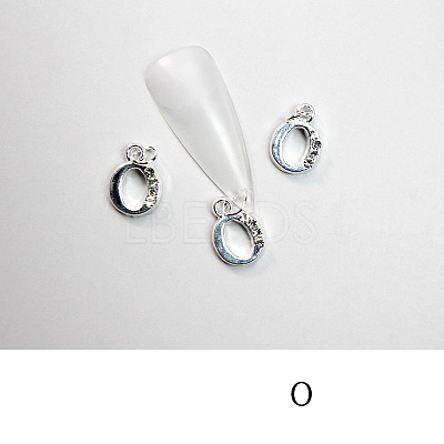Alloy Rhinestone Cabochons MRMJ-T056-93P-O-1