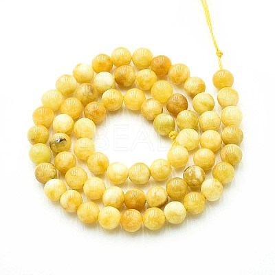 Natural Quartz Beads Strands G-N355-6mm-40-1