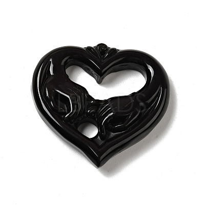 Natural Rainbow Obsidian Pendants G-D471-07-1