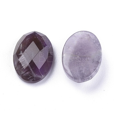 Natural Amethyst Cabochons G-G760-A09-1