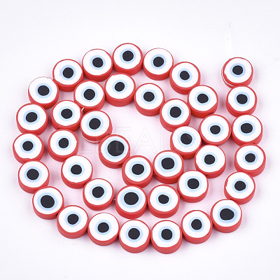 Handmade Polymer Clay Beads Strands CLAY-S092-22B-1