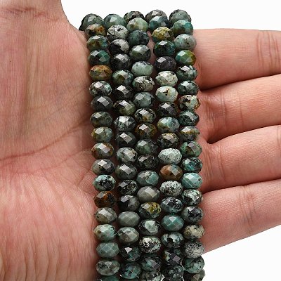 Natural African Turquoise(Jasper) Beads Strands G-Z111-A13-02-1