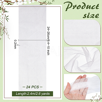24Pcs Nylon Mesh Fabric DIY-PH0036-02-1