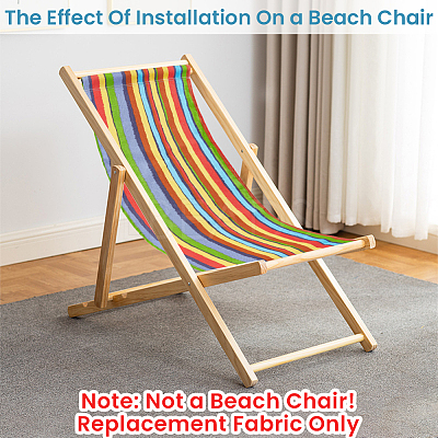 1Pc Stripe Pattern Chair Polycotton Cloth AJEW-GF0015-38I-1