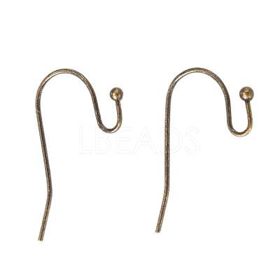 Antique Bronze Brass Hook Ear Wire X-J0JQN-NFAB-1