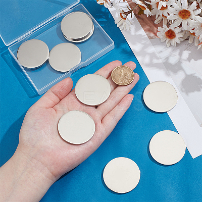 10Pcs 304 Stainless Steel Stamping Blank Tag Cabochons STAS-PH0006-88P-1