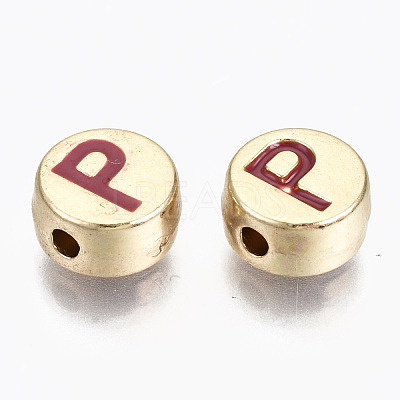 Alloy Enamel Beads X-ENAM-S122-029P-RS-1