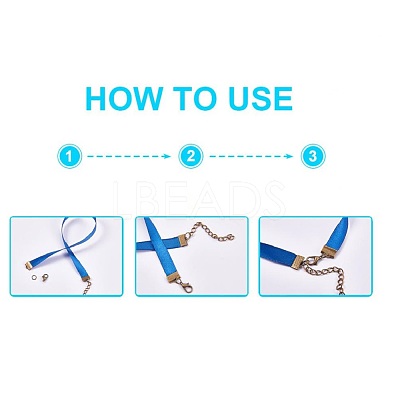 Brass Ribbon Crimp Ends KK-T032-149G-1
