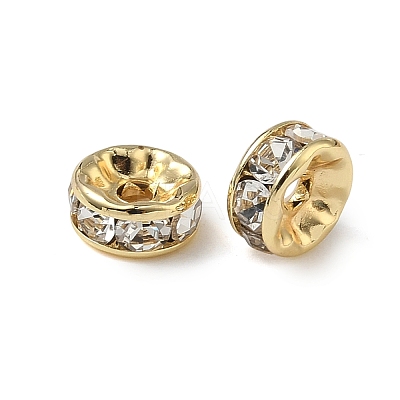 316 Surgical Stainless Steel Rhinestone Spacer Beads STAS-L285-001G-03-1