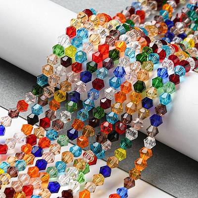 Transparent Glass Beads Strands EGLA-A039-T4mm-D29-1