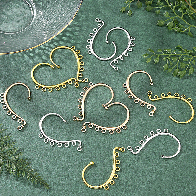 36Pcs 3 Colors Alloy Ear Cuff Findings FIND-PH0004-42-1